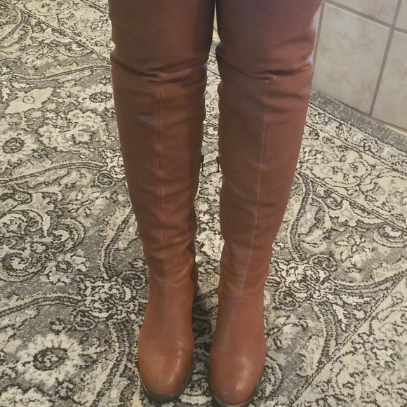 DKNY Leather Over the Knee Boots 9.5 - Picture 2 of 6